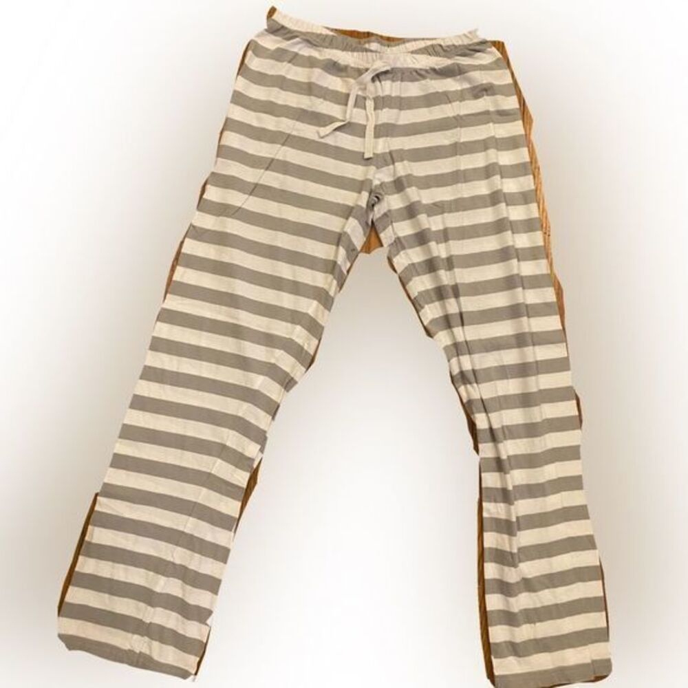 Sleepyheads Striped Pajana Pant - S gray /white.  NWOT , cotton